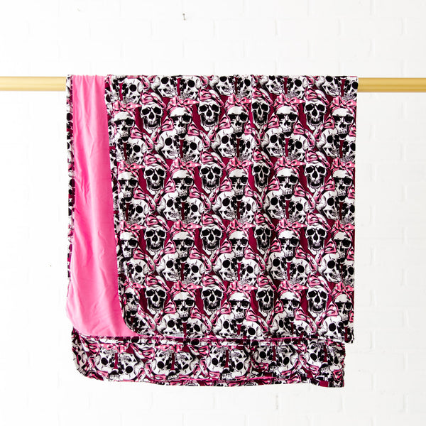 Bad To The Bows Reversible Blanket