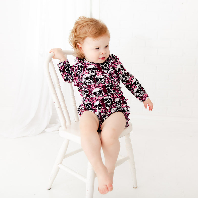 Bad To The Bows Long Sleeve Bubble Romper