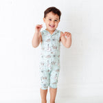 Treasure Nap Shortie Hooded Romper