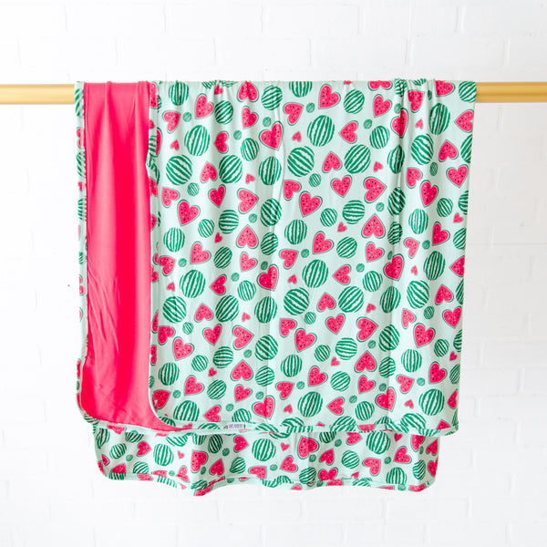 One In A Melon Reversible Blanket