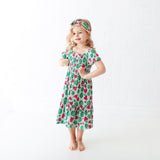 One In A Melon Smocked Dress