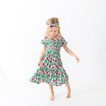 One In A Melon Smocked Dress