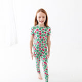 One In A Melon Short Sleeve Two Piece Pajamas Set