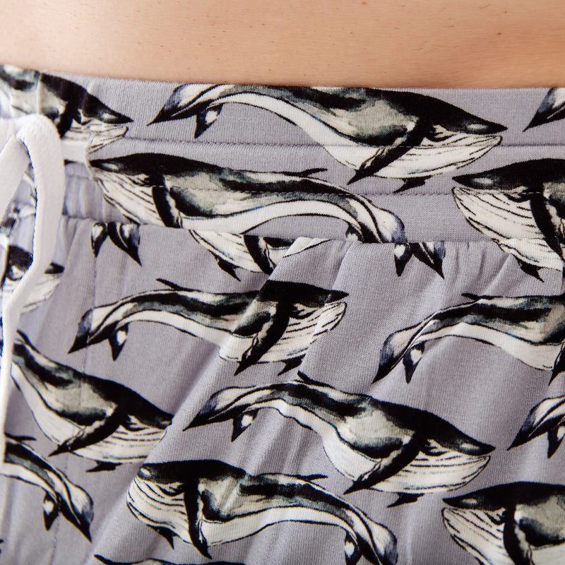 Whale Hello There Men's Sleep Shorts