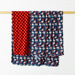 Bah Hum-Pug Reversible Blanket